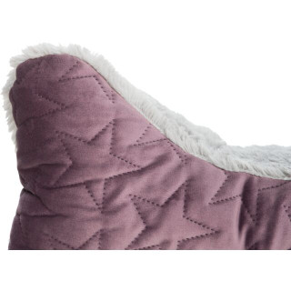 Oreiller Estelle en velours doux (Taille unique 34 x 20 cm)