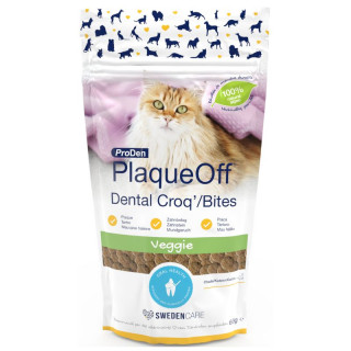 PlaqueOff Dental Veggie Croq’ Bites pour Chats (60 g)