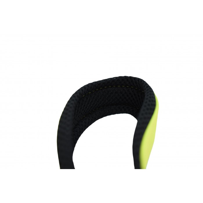 Laisse Animalin® PVC – Mousq. noir – 150 cm – 2 larg./Jaune fluo