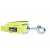 LAISSE FLUO JAUNE MOUS INOX