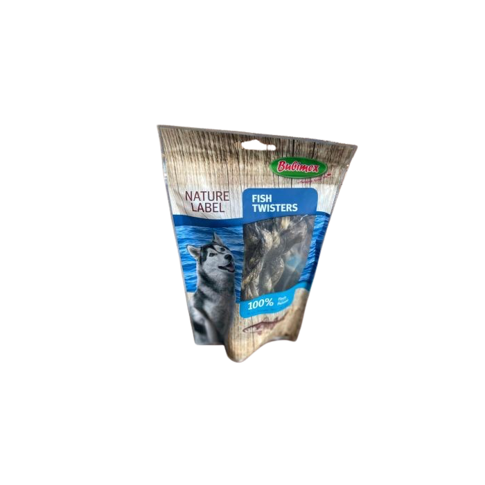 Bâtonnets torsadés craquants 100 % Poisson (Nature Label Fish Twisters) 60 g