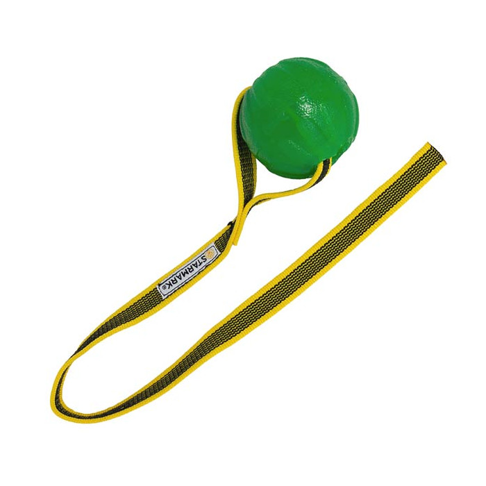 Balle Fluo avec sangle (GripCord Chew Ball Cord) 2 diamètres