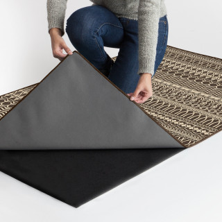 Tapis de maison pratique, lavable, anti-taches – Dim. 150 x 210 cm (Cadiz Expresso Area Rug)