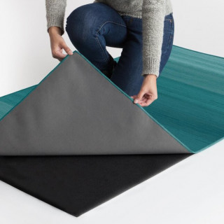 Tapis de maison pratique, lavable, anti-taches – Dim. 150 x 210 cm (Ombre Blue Area Rug)