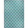 Tapis de maison pratique, lavable, anti-taches – Dim. 150 x 210 cm (Moroccan Teal Area Rug)