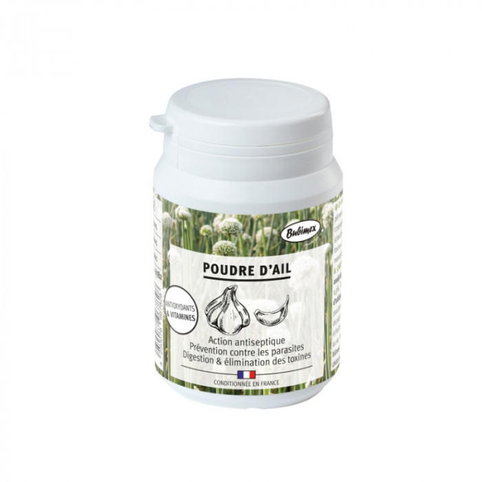 Poudre d’ail – Parasites, Digestion, Peau & Pelage (60 g)