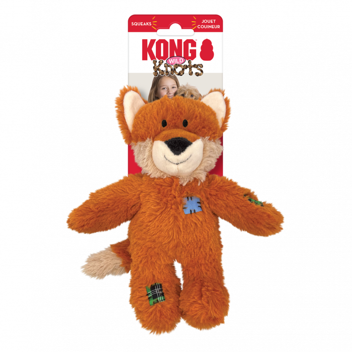 Renard en peluche – Taille S/M (KONG Wild Knots)