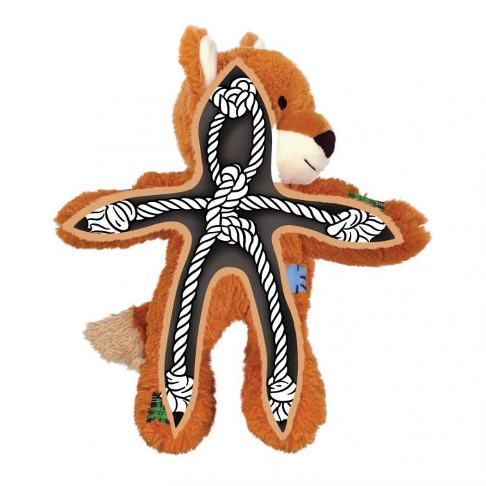 Tigre en peluche – Taille M/L (KONG Wild Knots)