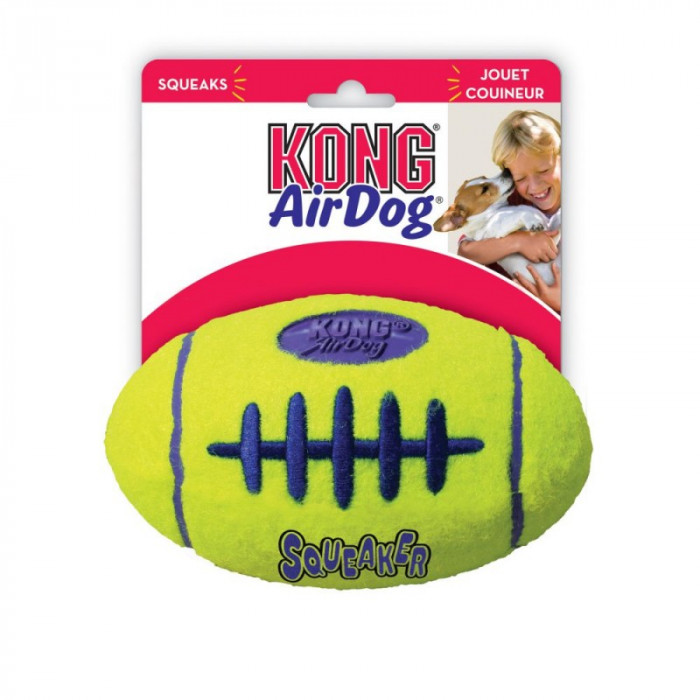 Ballon de rugby KONG avec sifflet (KONG AirDog® Squeaker Football)