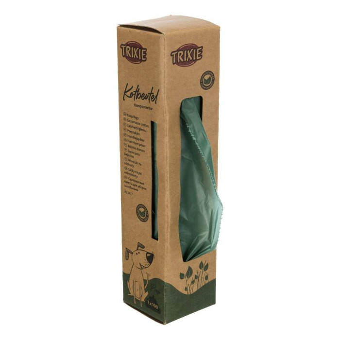 Grands sacs ramasse-crottes compostables (100 sacs)