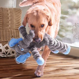 Peluche KONG Holiday Shakers Crumples Éléphant - Taille XL