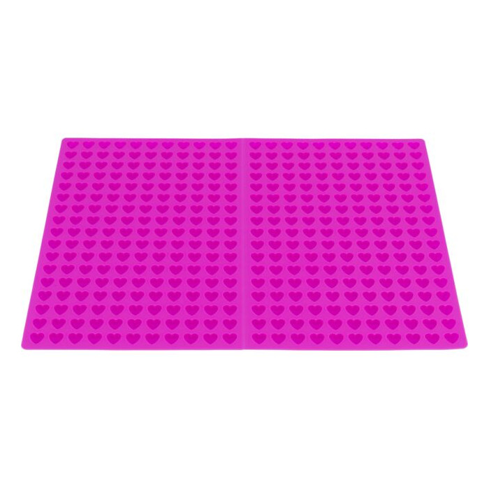 Tapis de cuisson Cœurs Rose (38 × 28 cm)