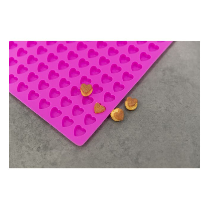 Tapis de cuisson Cœurs Rose (38 × 28 cm)