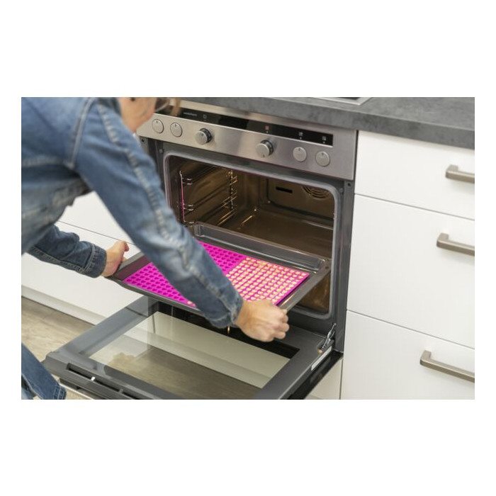 Tapis de cuisson Cœurs Rose (38 × 28 cm)