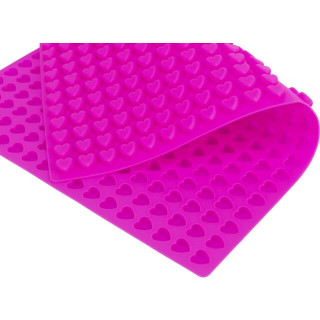 Tapis de cuisson Cœurs Rose (38 × 28 cm)