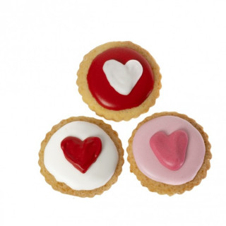 Biscuits Cupcakes Motif Cœur (20 g)