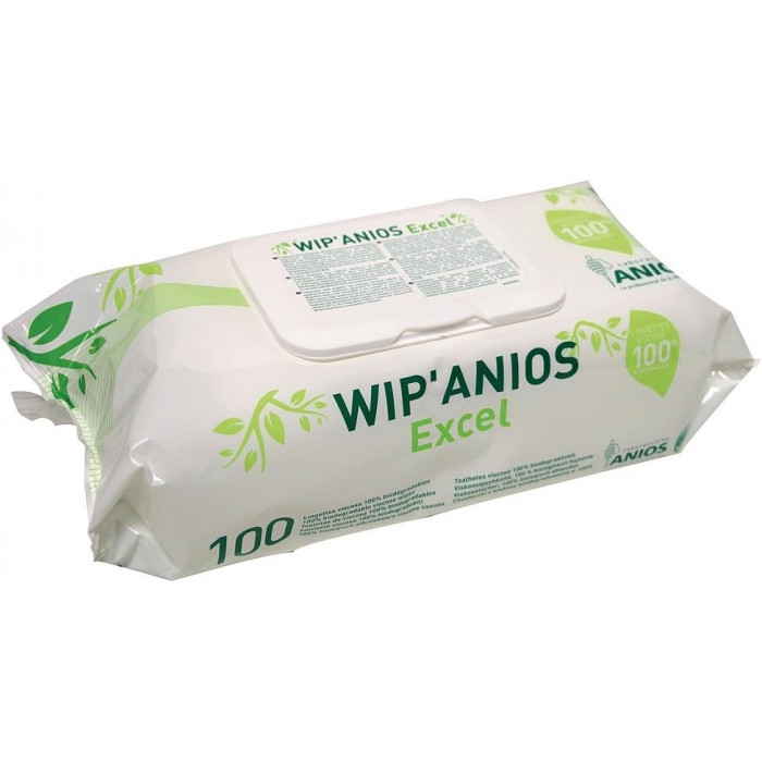 Lingettes nettoyantes et désinfectantes x100 (Wip’Anios Excel)