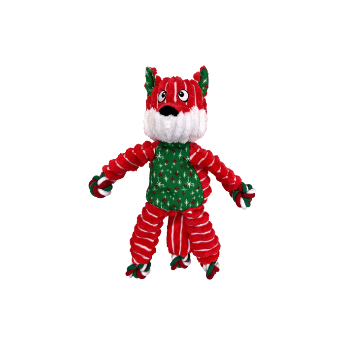 Spécial Noël – Petite Peluche “Floppy” Renard (KONG Holiday Floppy Knots Fox)