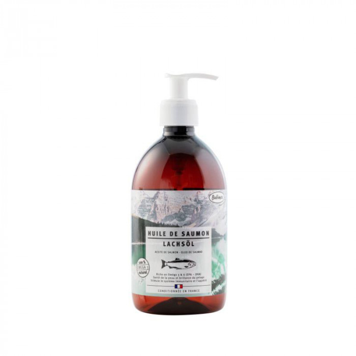Huile 100% Saumon – 250 ou 500 ml