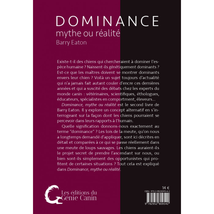 Dominance mythe ou réalité – Barry Eaton – 80 pages