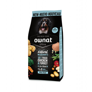 Croquettes OWNAT Ultra Maxi – Chiens de grandes races (sac de 12 kilos)
