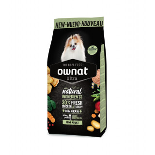 Croquettes OWNAT Ultra Mini – Chiens de petites races (sac de 3 kilos)