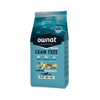 Croquettes OWNAT Sans céréales – Poisson gras – Chiens adultes (sac de 12 kilos)