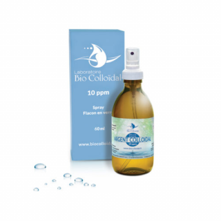 Argent Colloïdal 10 ppm – Application externe (Spray 60 ml)