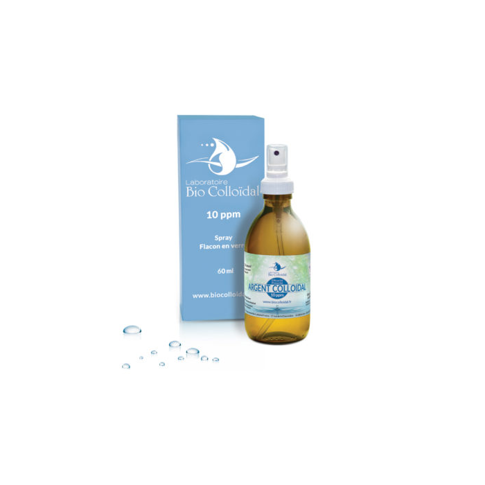 Argent Colloïdal 10 ppm – Application externe (Spray 60 ml)
