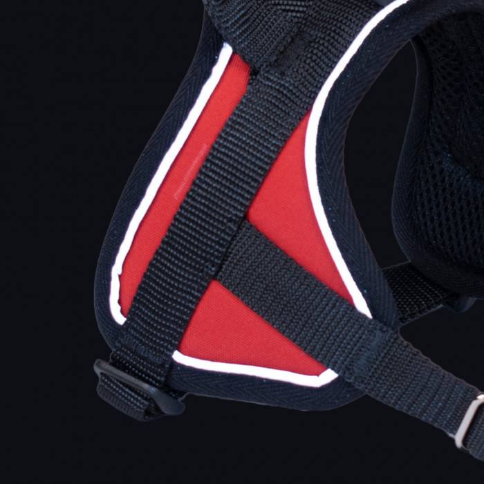 Reflex Rouge – 5 tailles – Harnais de marche en laisse