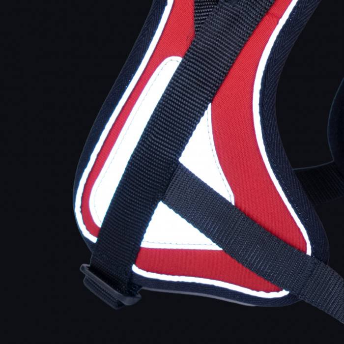 Reflex Rouge – 5 tailles – Harnais de marche en laisse