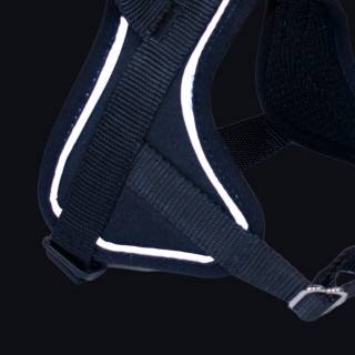 Reflex Noir – 5 tailles – Harnais de marche en laisse