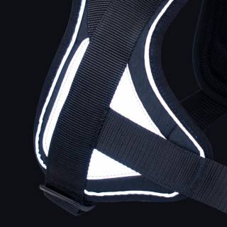 Reflex Noir – 5 tailles – Harnais de marche en laisse