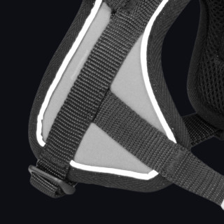 Reflex Gris – 5 tailles – Harnais de marche en laisse