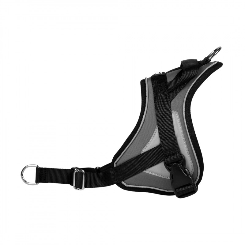 Reflex Gris – 5 tailles – Harnais de marche en laisse