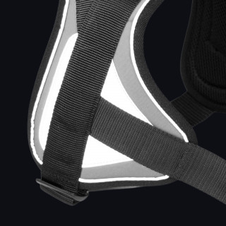 Reflex Gris – 5 tailles – Harnais de marche en laisse