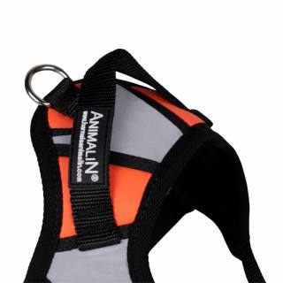 Reflex Plus Orange fluo – 5 tailles – Harnais de marche en laisse