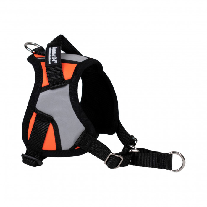 15 % - Harnais Animalin® REFLEX PLUS Orange Fluo – de S à XXL
