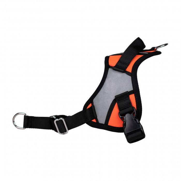 Reflex Plus Orange fluo – 5 tailles – Harnais de marche en laisse