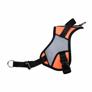 Reflex Plus Orange fluo – 5 tailles – Harnais de marche en laisse