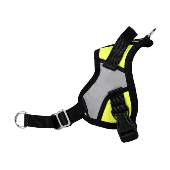 Reflex Plus Jaune fluo – 5 tailles – Harnais de marche en laisse