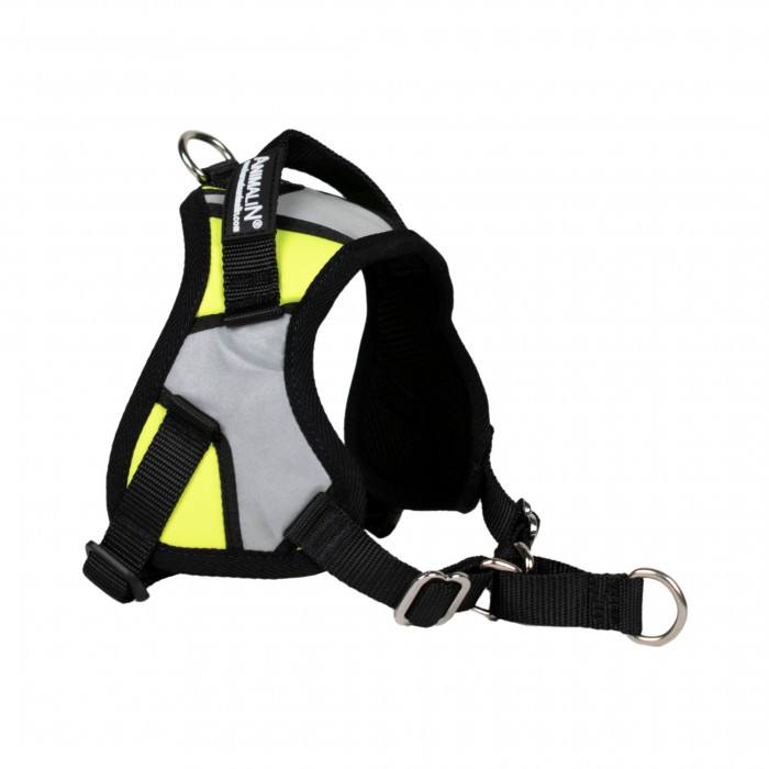 Reflex Plus Jaune fluo – 5 tailles – Harnais de marche en laisse