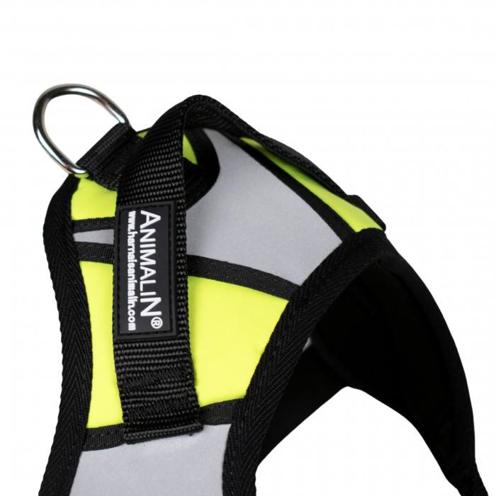 Reflex Plus Jaune fluo – 5 tailles – Harnais de marche en laisse