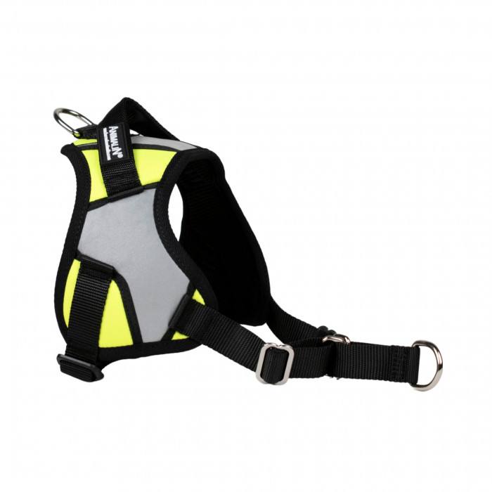 Reflex Plus Jaune fluo – 5 tailles – Harnais de marche en laisse