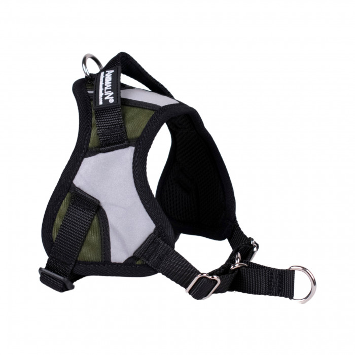 Reflex Plus Vert Kaki – 5 tailles – Harnais de marche en laisse