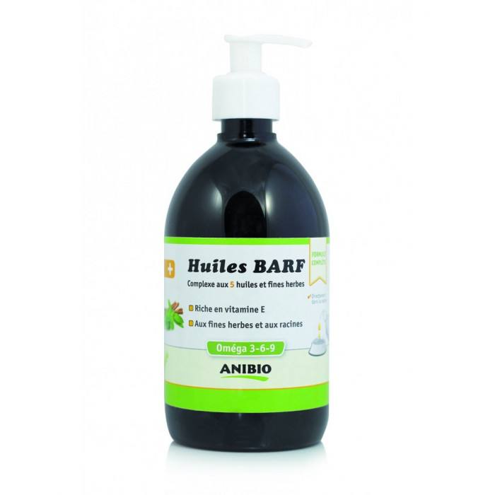 Huiles BARF – Complexe aux 5 huiles et fines herbes (500 ml)