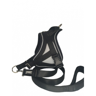 -10% Kit Sellerie – Harnais Reflex Noir + Laisse renforcée ANIMALIN