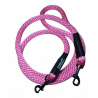 -40% Laisse Double connexion Mousq. Noir - 190 cm – 2 diam./Coloris Rose