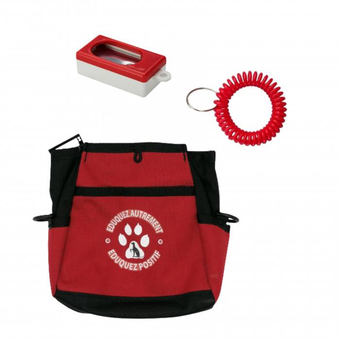 Kit Rapid ANIMALIN (Pochette+Clicker+Bracelet ROUGE)
