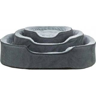 Lit ovale GRIS à mémoire de forme (Vital Lino Soft) 3 tailles